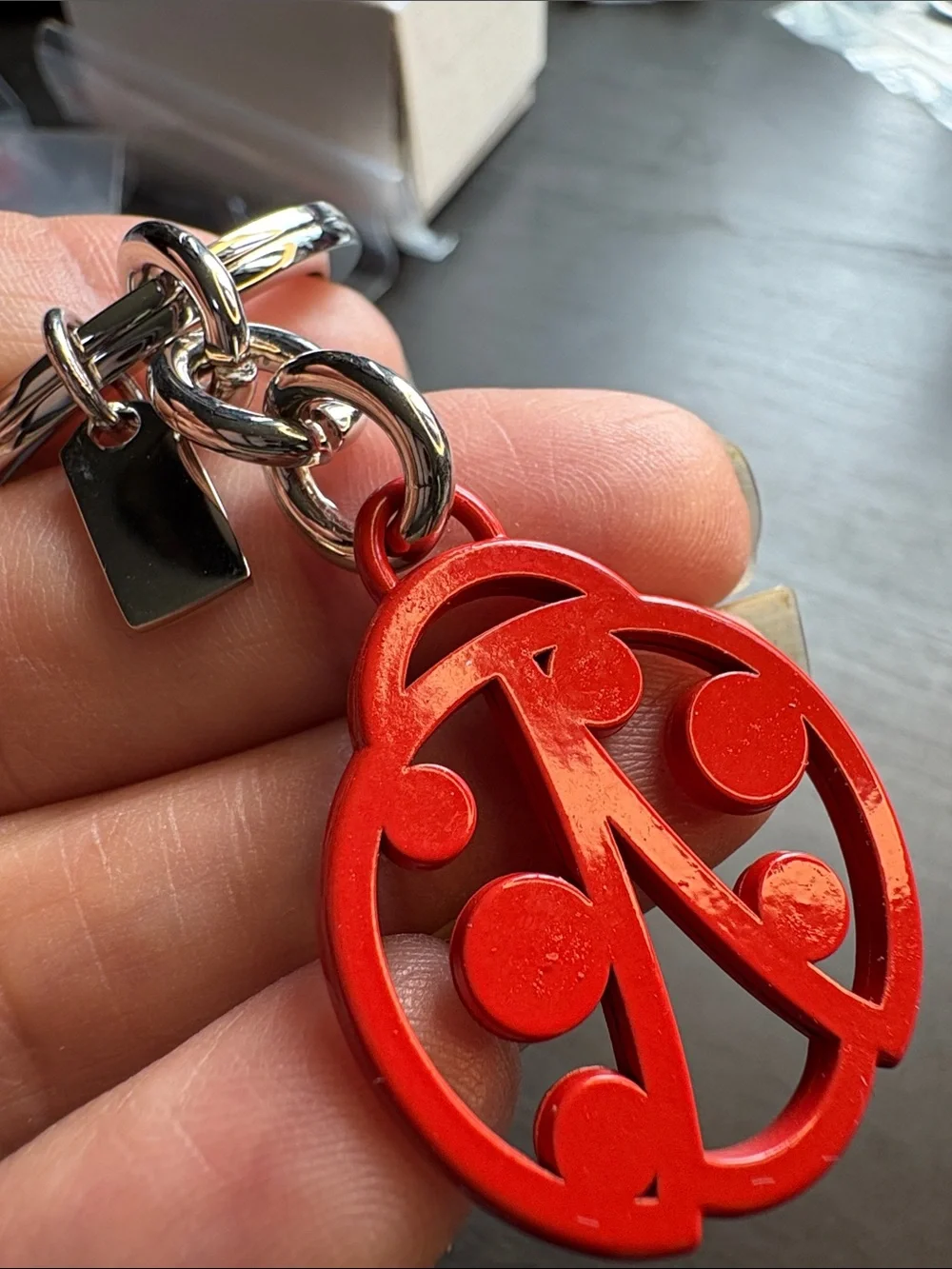 Coach Red Ladybug Bag Charm